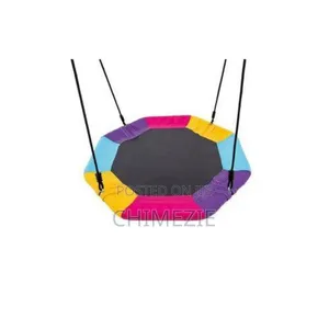 Colourful Swing Set With Bird Nest And A Swing