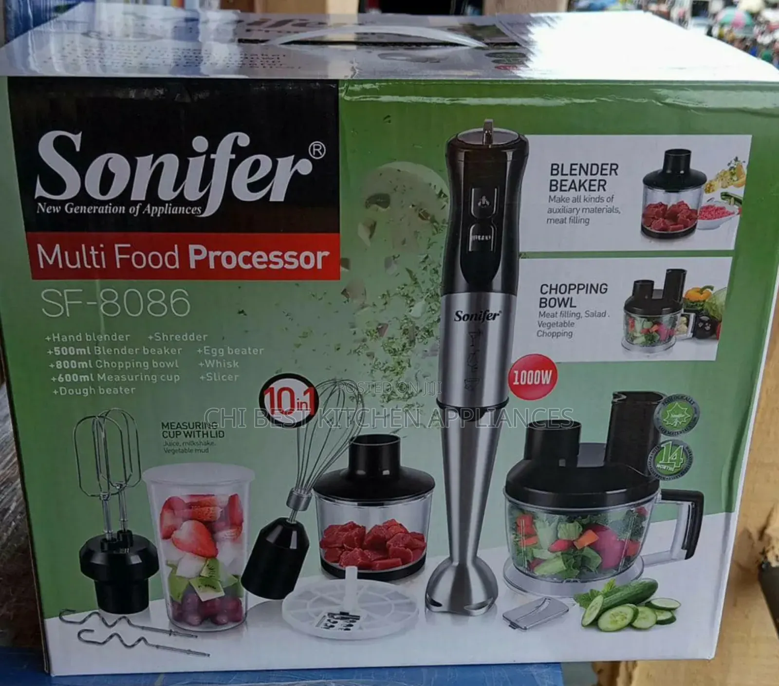 Sonifer 10 in 1 Multi Food Processor