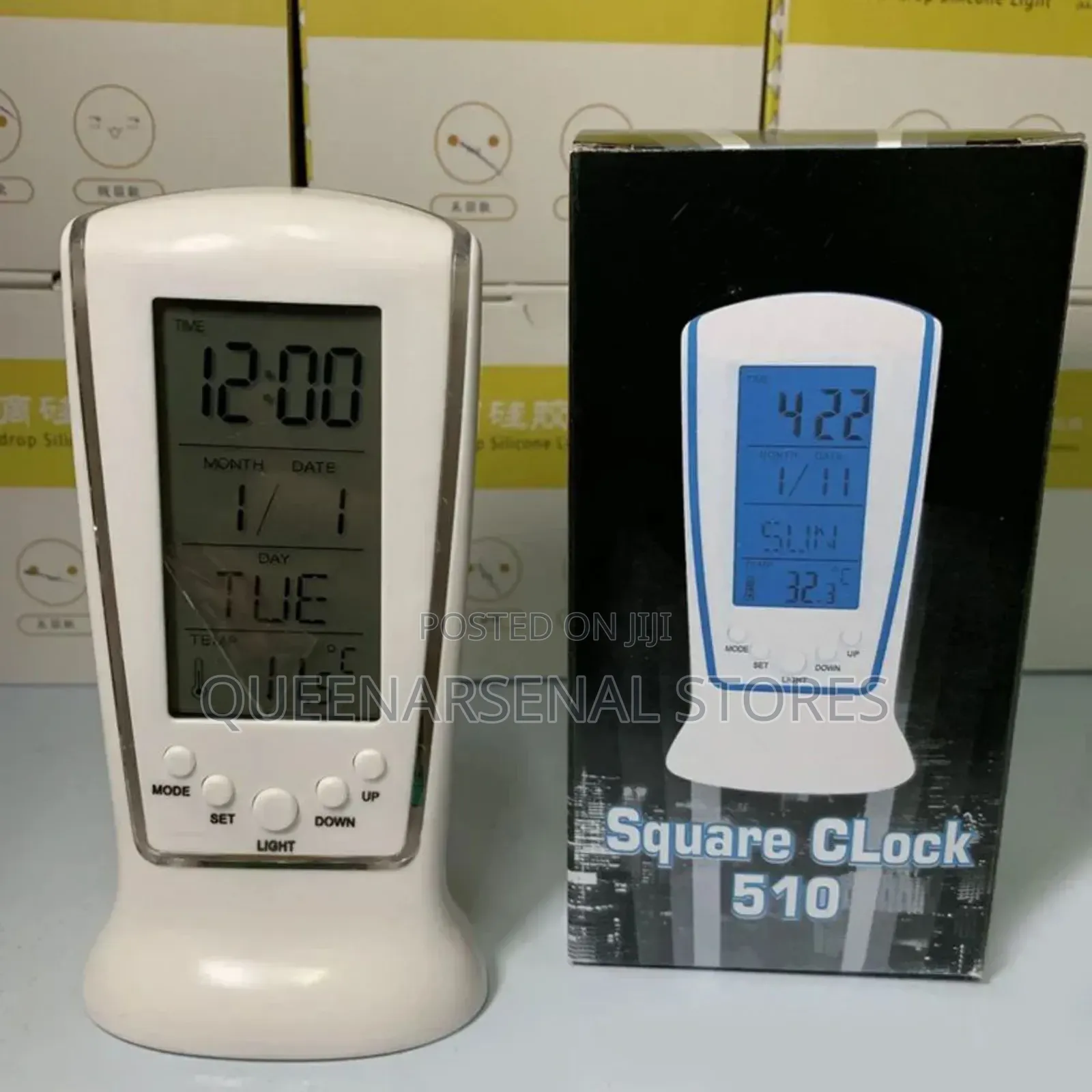 Digital Calendar Temperature Alarm Clock