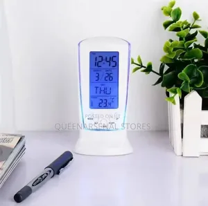 Digital Calendar Temperature Alarm Clock
