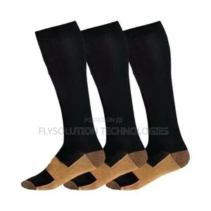 Women Man Unisex Copper Compression Durable Support Socks for Travel