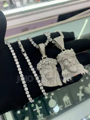 Zirconia Tennis Cuban Necklace