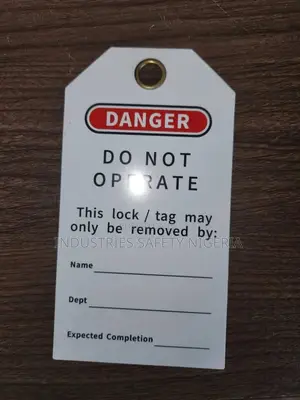 Loto Lockout Tag With Graphic Message – Do Not Operate