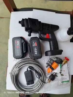 Rechargeable High Pressure Car Washer - Double Batteries