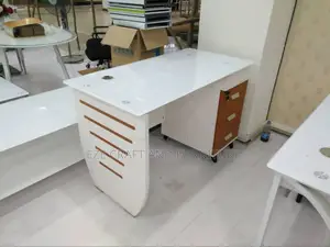4feet Smart Glass White Table