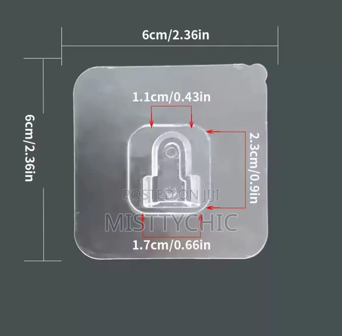 Multi-purpose Transparent Hooks Double
