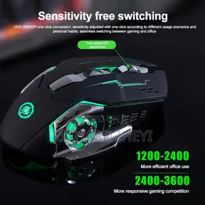 Bluetooth RGB Gaming Mouse – Wireless 2.4g Rechargeable Silent Mouse