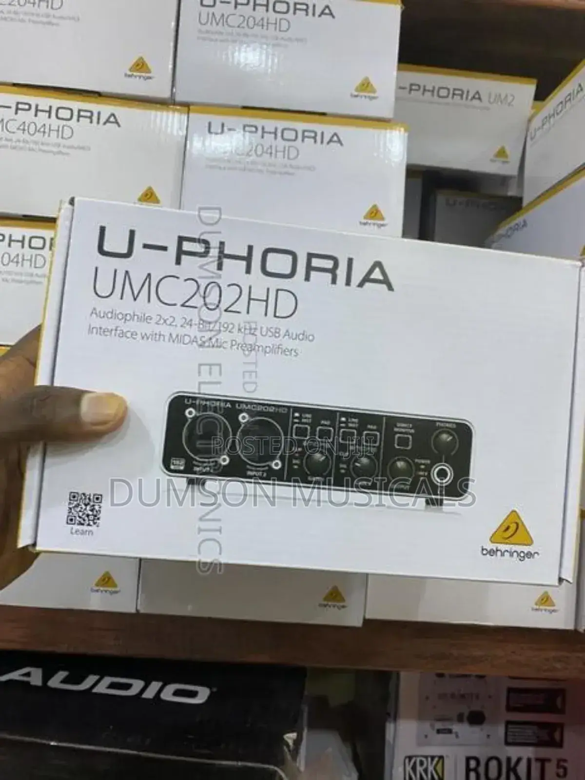 Behringer U-Phoria Umc202hd Audio Interface Soundcard