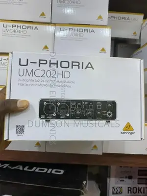 Behringer U-Phoria Umc202hd Audio Interface Soundcard