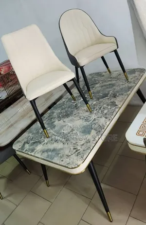 Marble Dining By 6 Chairs