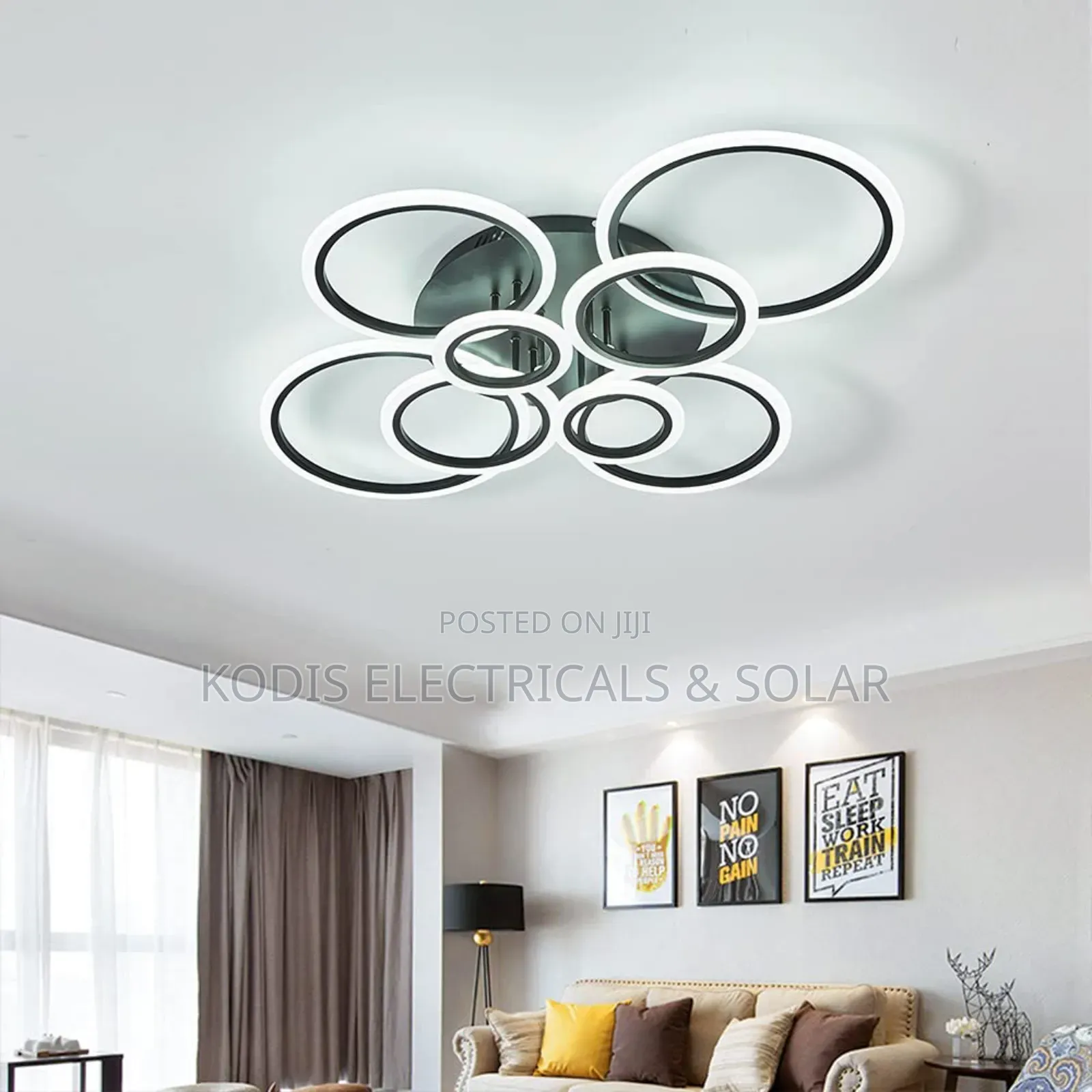 Ceiling Flush Lighting With Remote Control and Night Mode
