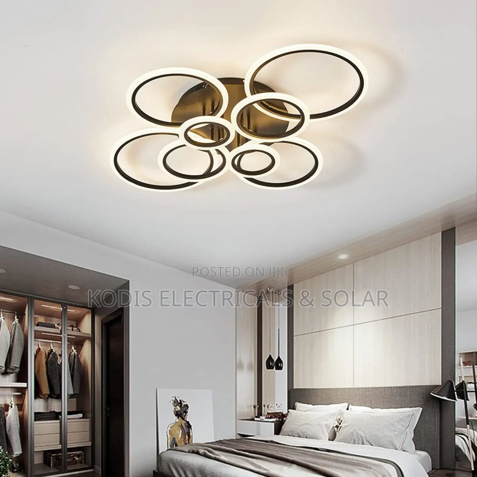 Ceiling Flush Lighting With Remote Control and Night Mode