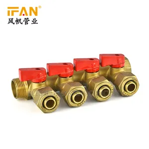 3, 4 and 5 Ways Brass Manifold With Multiple Fort and Handle