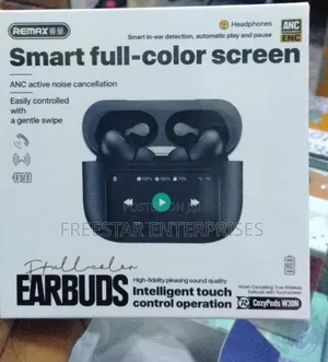 Remax Cozypods W30n Earbuds (Black), Remax Cozypods Anc, Colour Screen