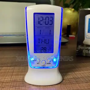 Digital Alarm Clock With Blue Backlight Office Promotion Gift