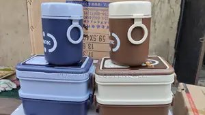 Two Layered Stainless Steel Lunch Box With Extra Cup