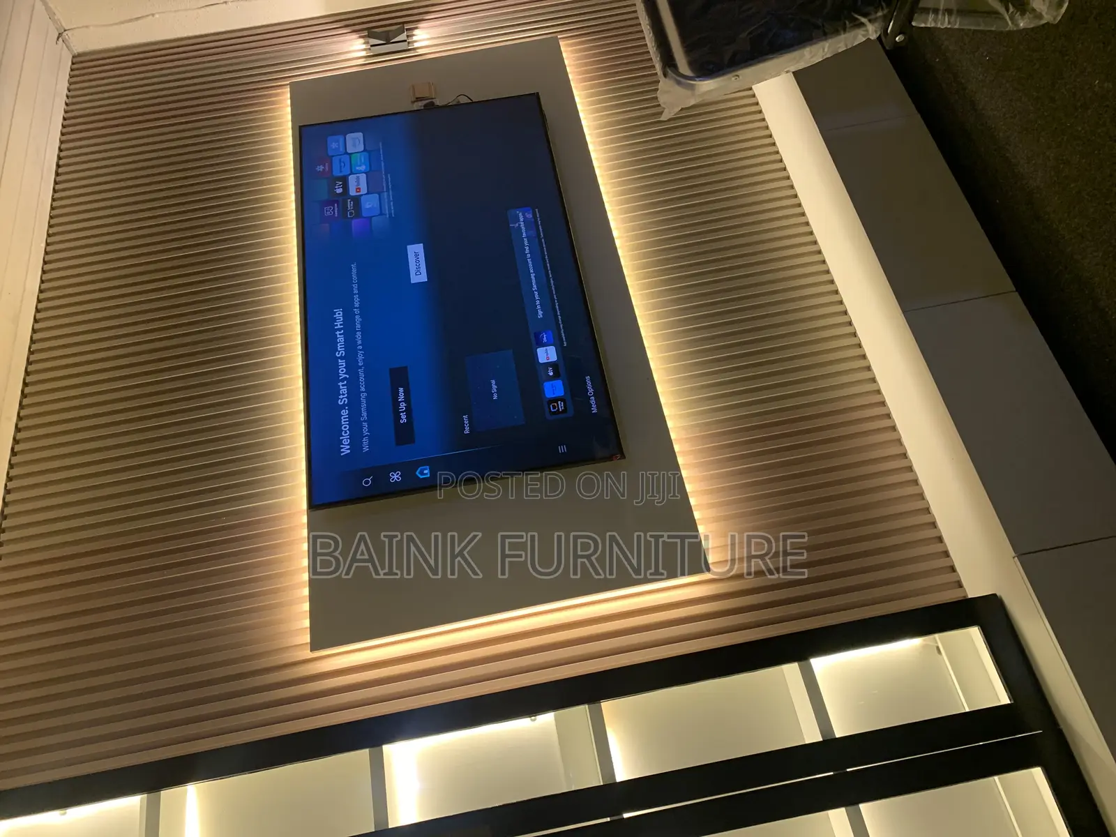 Flutted Panel Tv Stand