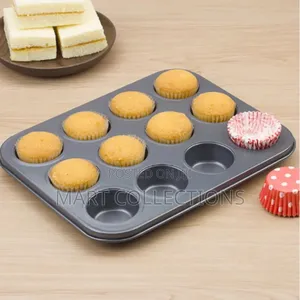 Durable 12 Cup Muffin Tray / Cup Cake Mould Pan