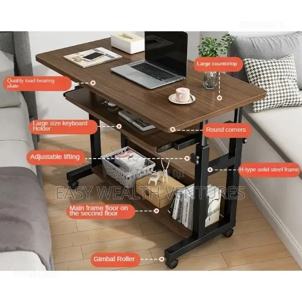 Movable Computer Table Living Room Bedroom Leisure Size Laptop Table in ...