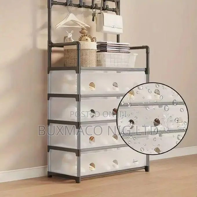Multipurpose Dust-Proof Shoe Rack, Bag, Hat Cap ,Tie Organizer