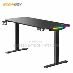 Adjustable Standing Desk With Side RGB Light Display- 1.2 Metre