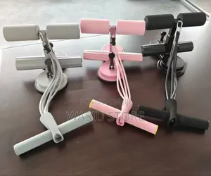 Adjustable Self Suction Sit Up Bars With Resistance Band