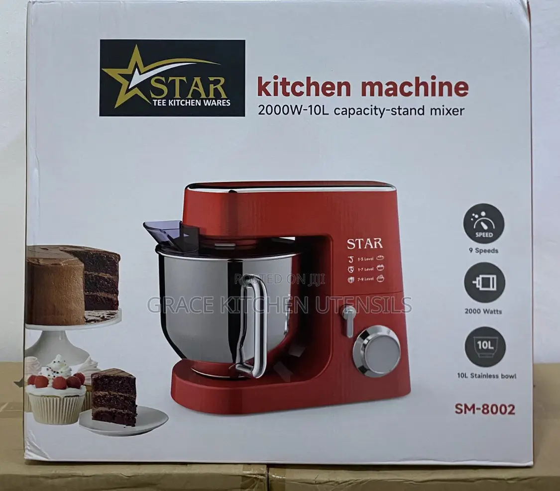 Star Kitchen Machine, 101 Stand Mixer, 2000w, 9 Speed Settings.