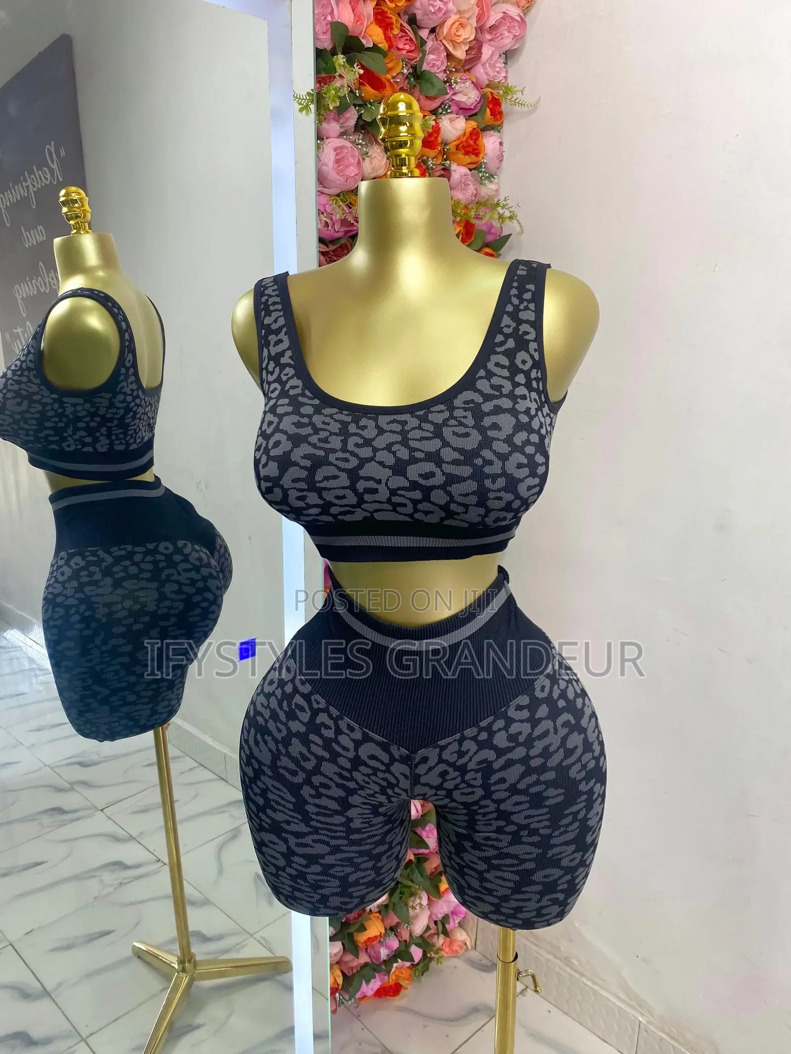 Active Wear Gym Set - Black