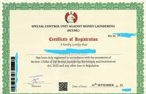 Scuml Certificate