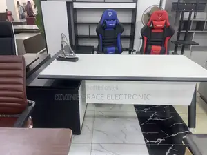 2m Imported Modern Executive Office Desk With Side Cabinet