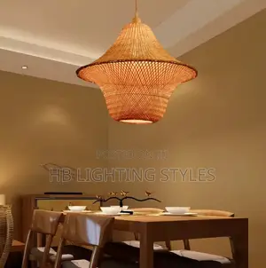 New Handmade Bamboo Chinese Restaurant E27 Pendant Lamp Chandelier