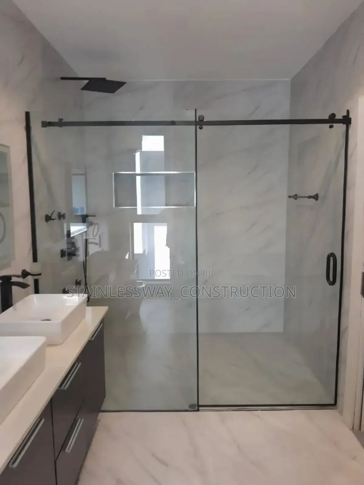 Plan Shower Cubicle Glass Work