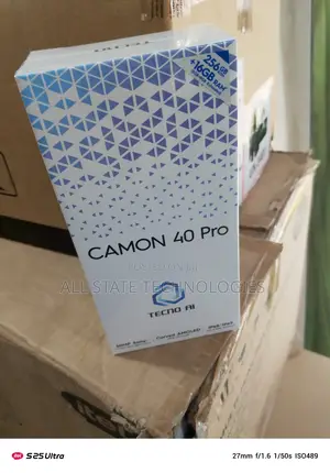 New Tecno Camon 40 Pro 256 GB Black