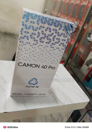 New Tecno Camon 40 Pro 256 GB Black