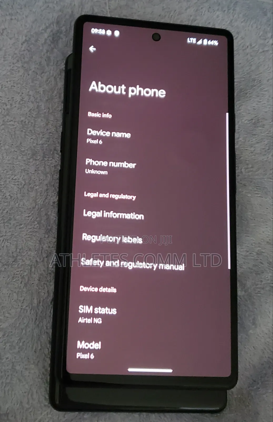 Google Pixel 6 256 GB Black