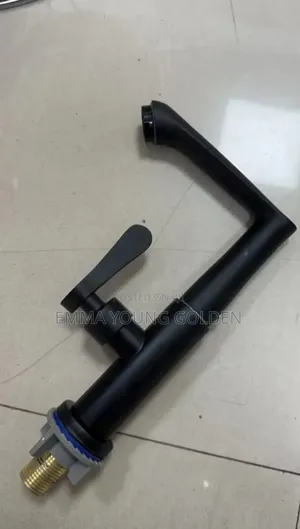 Black Heavy Gage Basin Tap