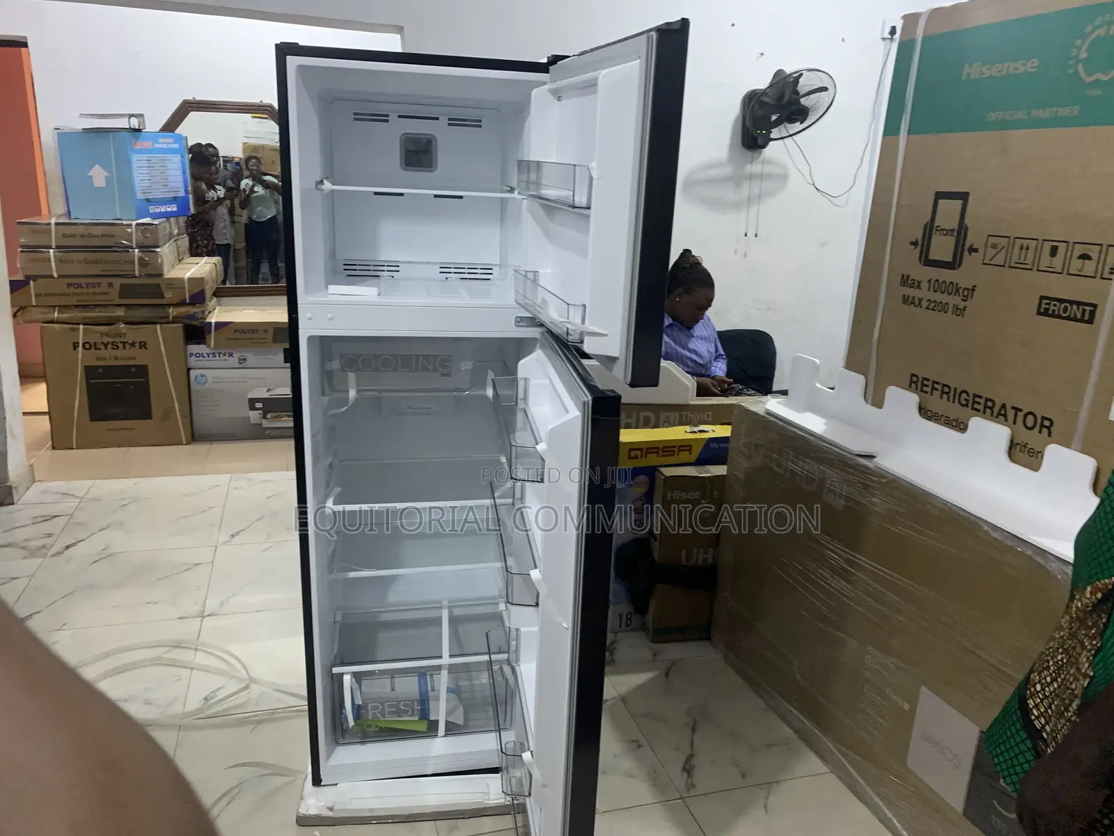 Midea Double Door Fridge With Humidity Control Crisper