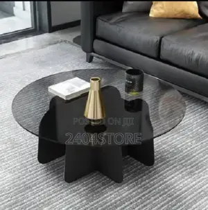 Round Center Table With Tempered Glass