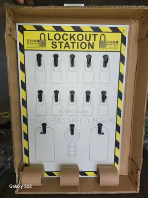 Asg 13 Hooks Security Lockout Station (Unfilled, Station Only)