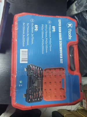 K Tools 12-Piece High-Grade Screwdriver Set.
