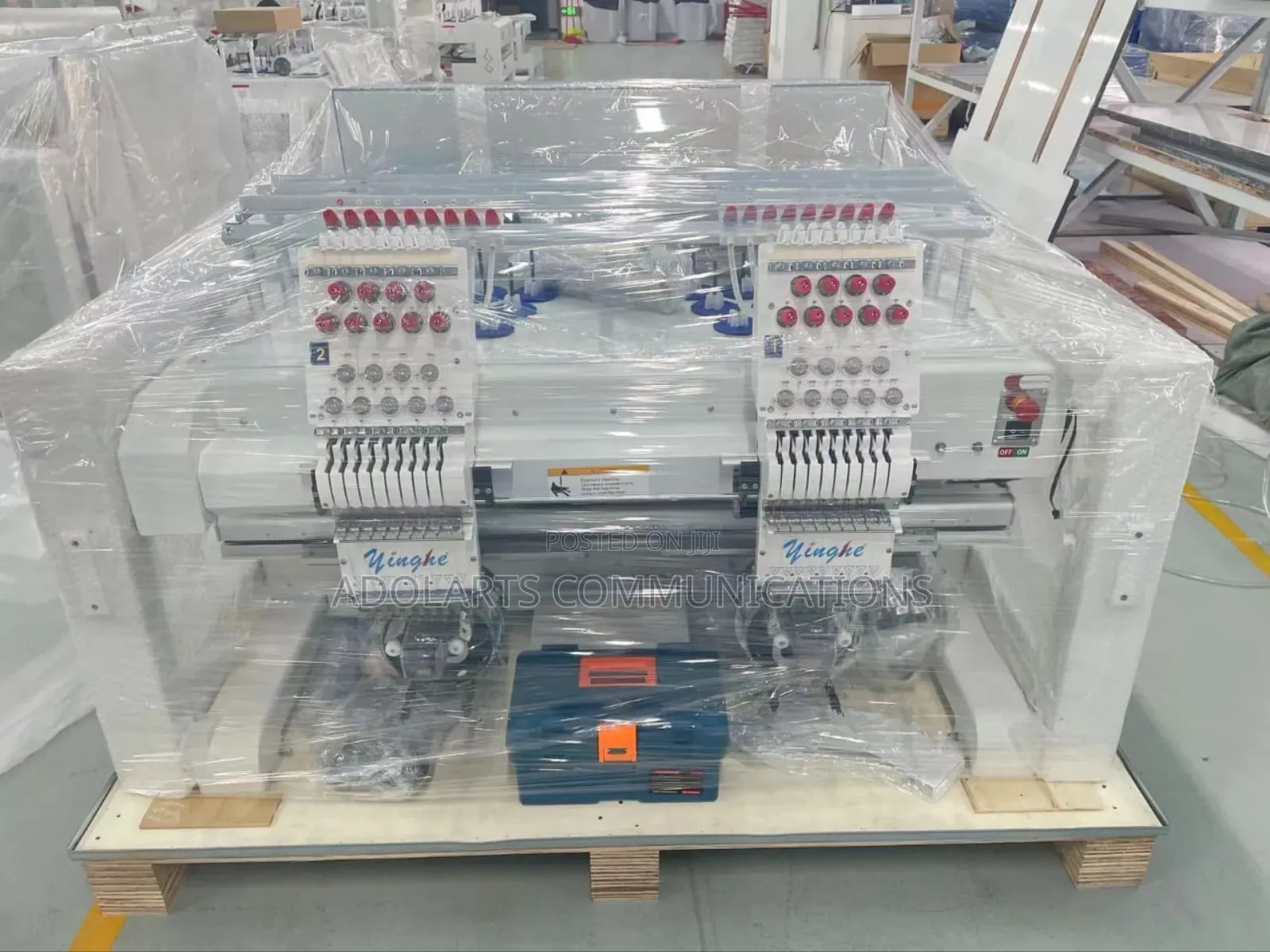 Double Head Embroidery Monogram Machine 400x500mm Frame Size