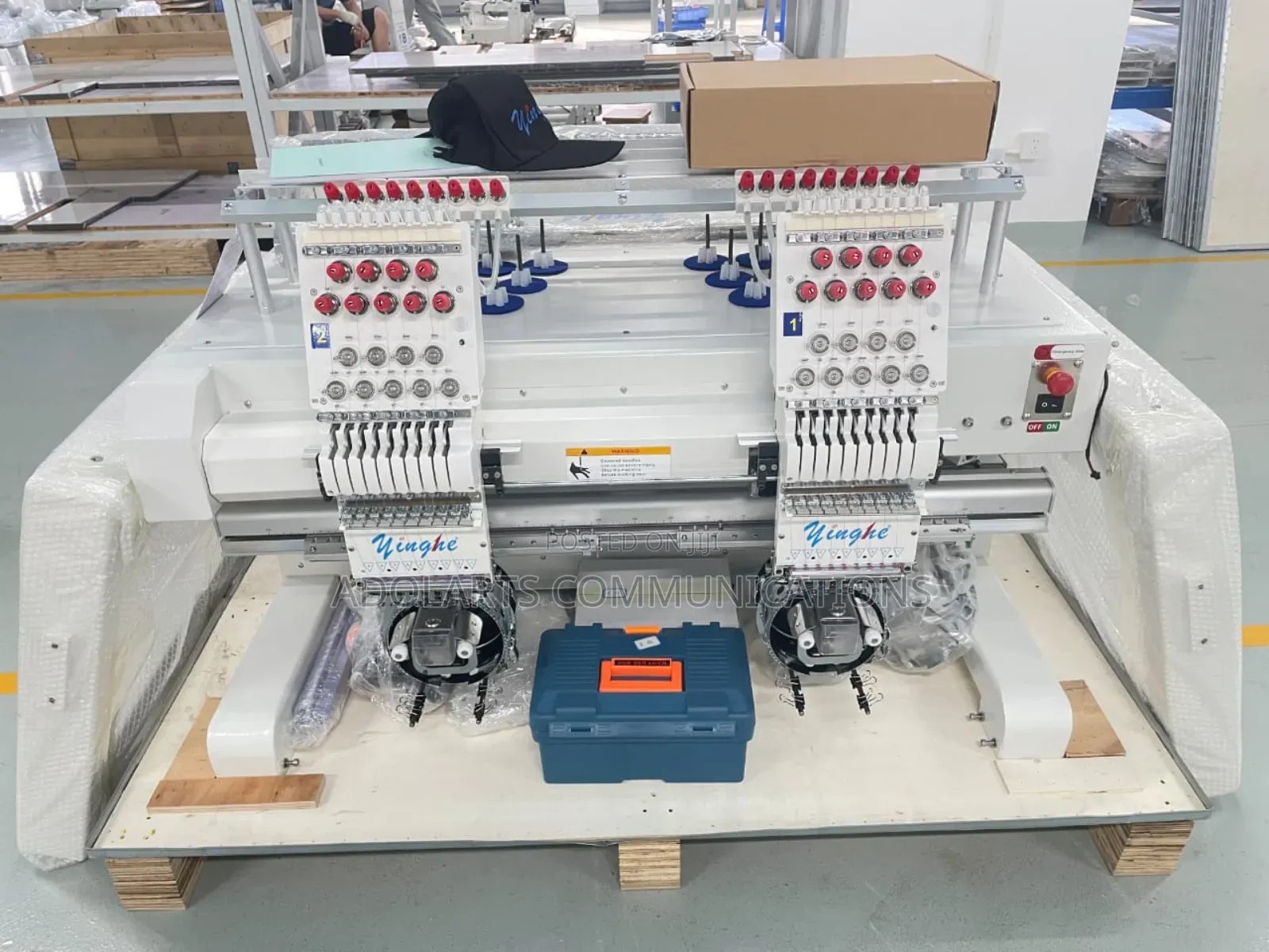 Double Head Embroidery Monogram Machine 400x500mm Frame Size