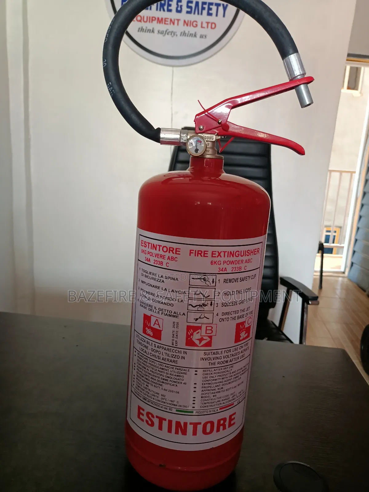 6kg Dcp Fire Extinguisher