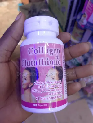 A Bottle of Collagen + Glutathione Capsules,