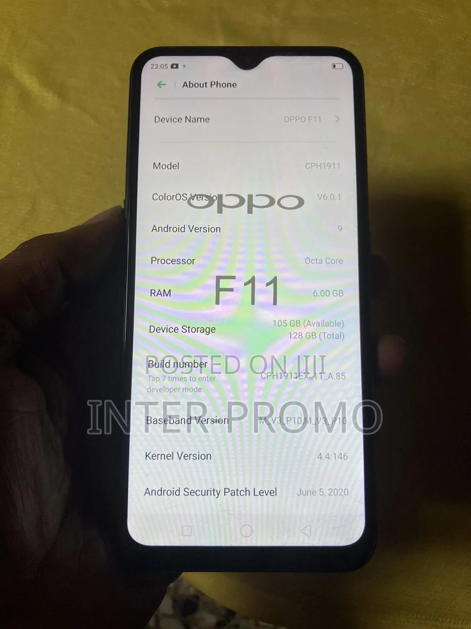 Oppo F11 128 GB Blue