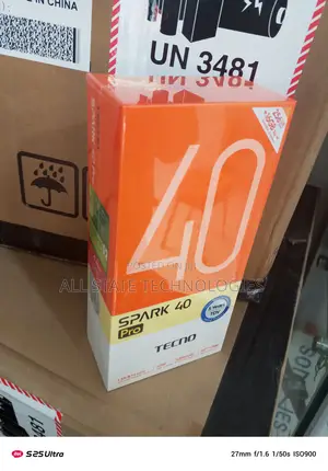 New Tecno Spark 40 Pro 256 GB Black