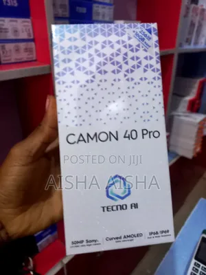 New Tecno Camon 40 Pro 4G 256 GB Black