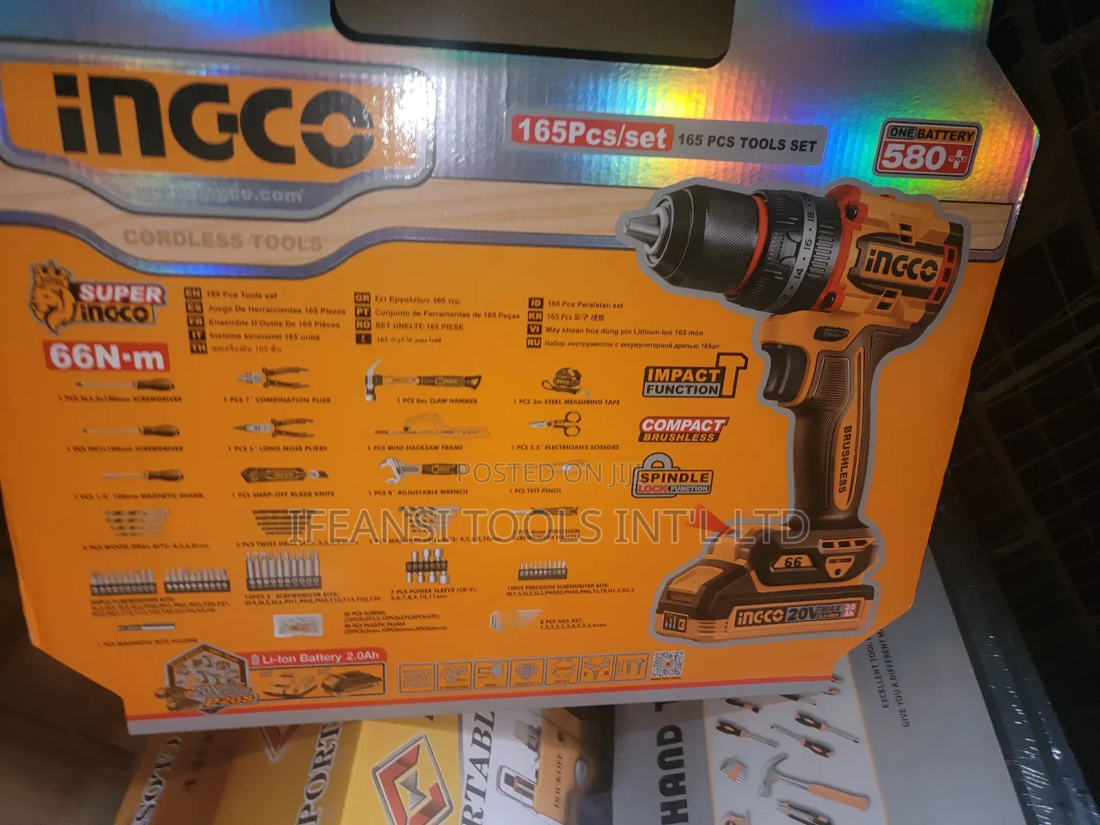 165pcs Tools Set Ingco