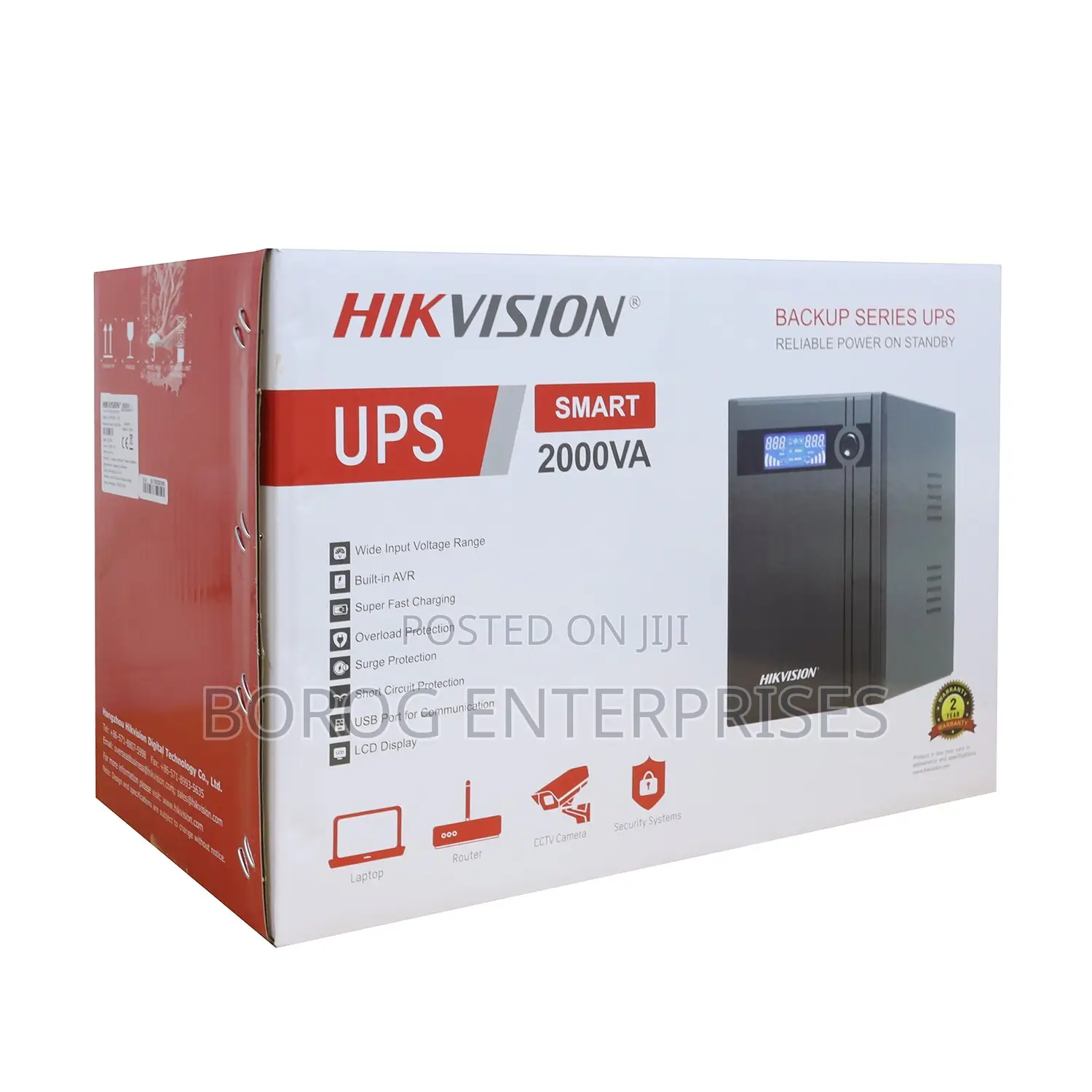 Hikvision 2000va Ups, 1200w-Ds-Ups2000