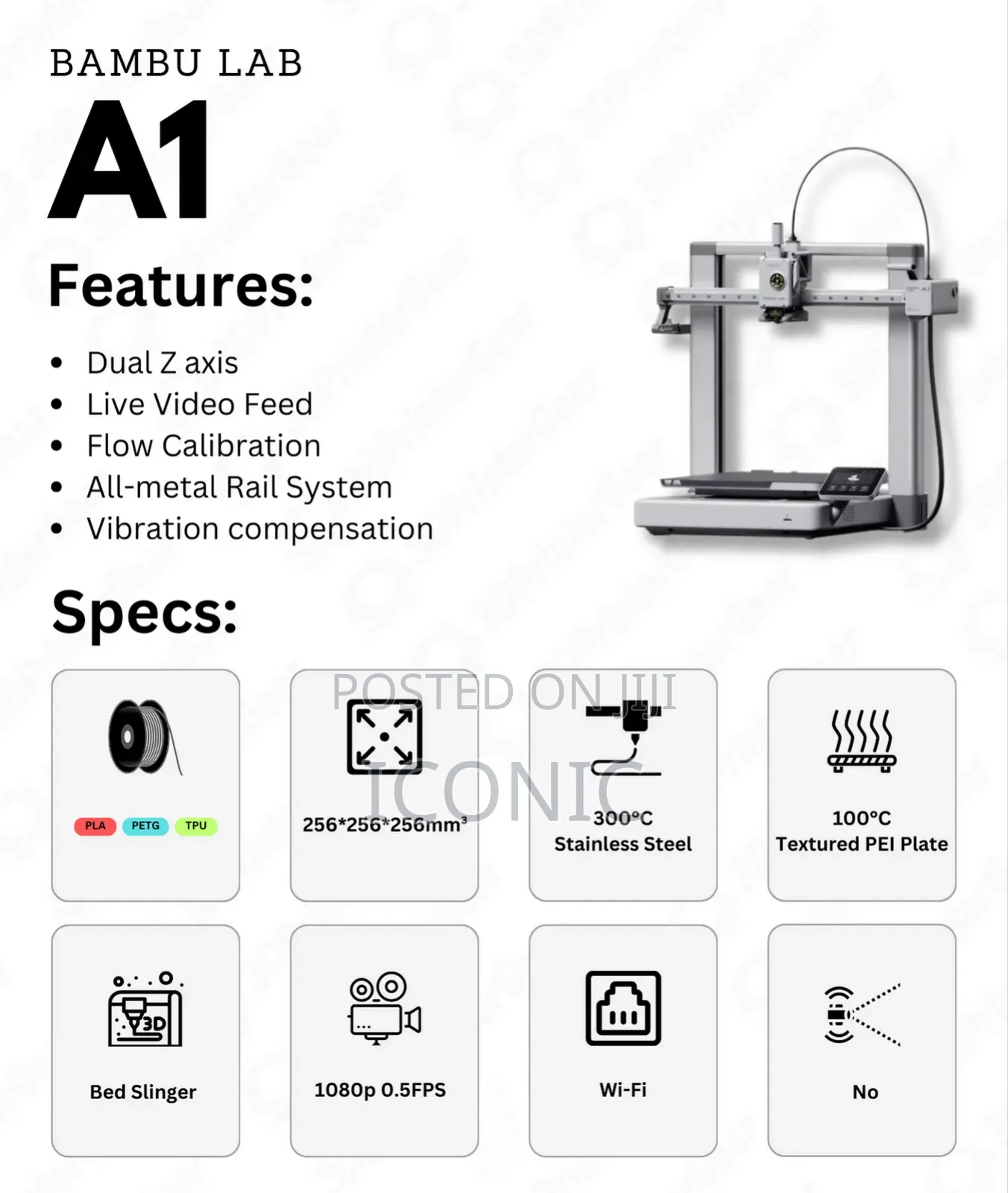 Bambu Lab A1 Combo 3d Printer